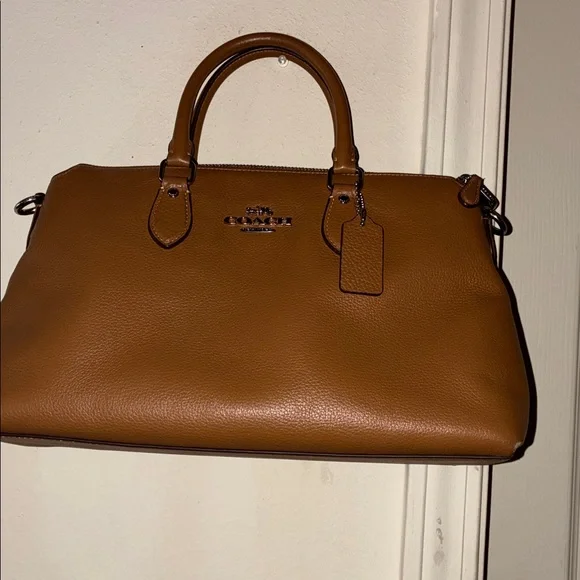 Coach Brown Leather Satchel - Picture 8 of 16